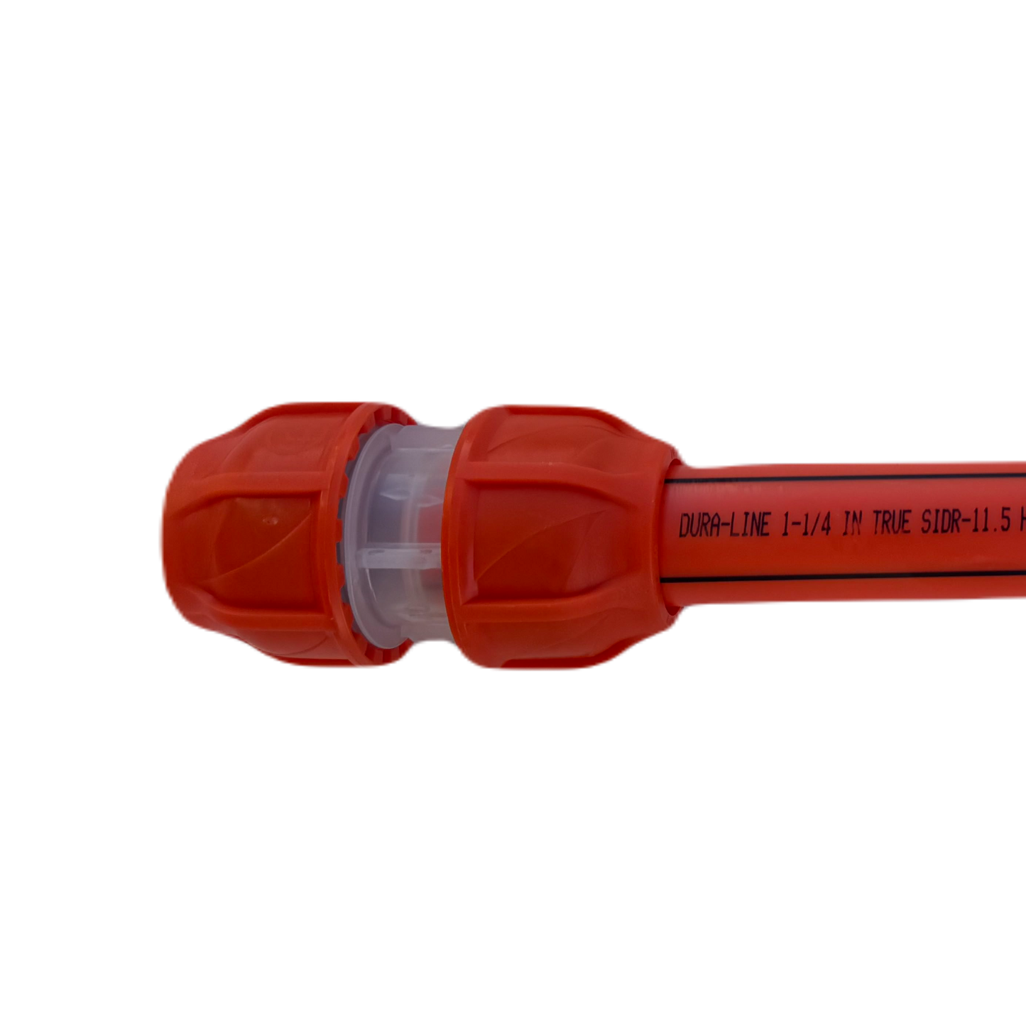 Lot of 10 (Orange) Clear Lock Coupler 1.25" (1-3/4) similar Dura-Line #20005096