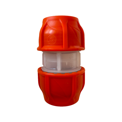 Lot of 10 (Orange) Clear Lock Coupler 1.25" (1-3/4) similar Dura-Line #20005096