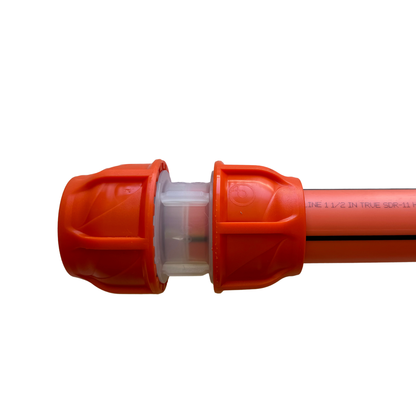 HDPE Orange Couplers Clear-Lock