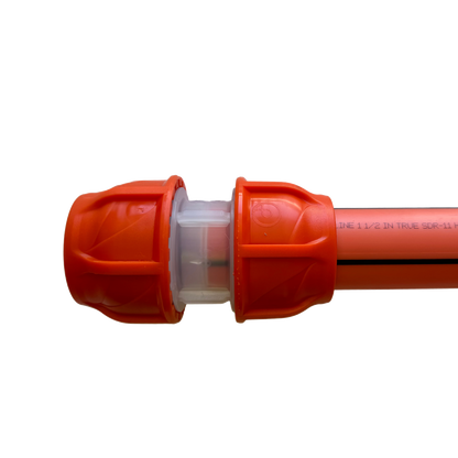 HDPE Orange Couplers Clear-Lock